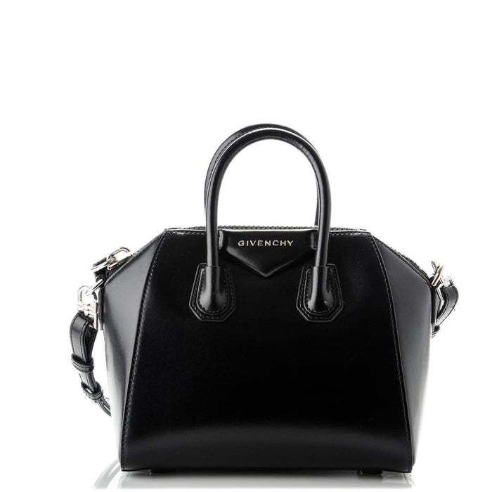 Givenchy Mini Antigona in Black Shiny Calfskin